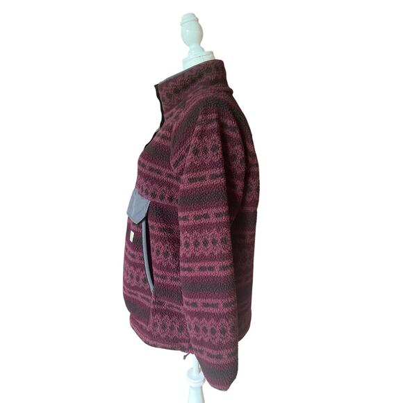 Carhartt 104922 Fleece Quarter Snap Front Women's Size 1X (16W-18W) Relaxed Fit - Picture 2 of 5